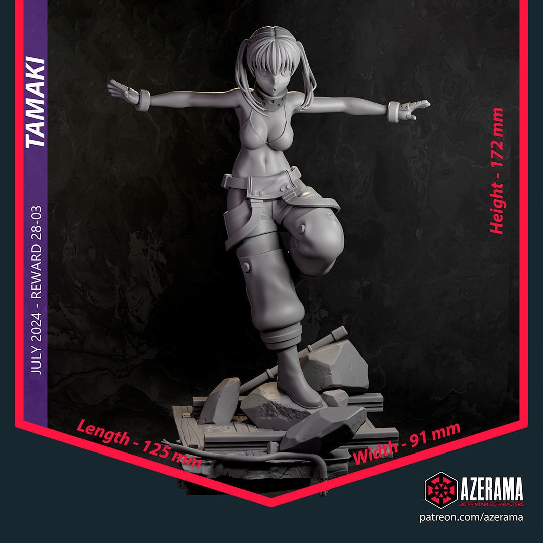 Tamaki Kotatsu Fire Force — Azerama — Resin 3d Print