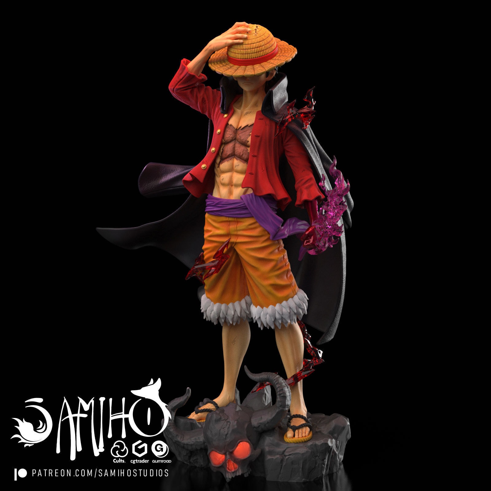 Luffy Fifth Gear One Piece — samiho studios — Resin 3d Print