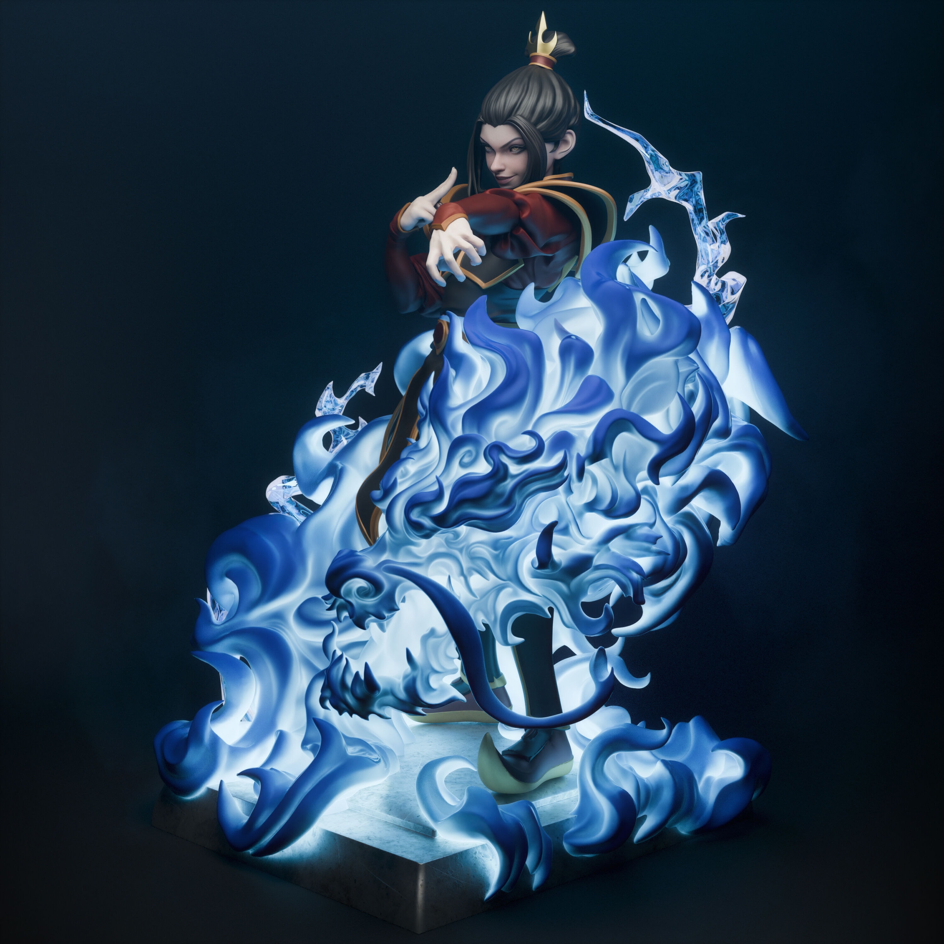 Azula, Avatar: The Last Airbender — Resin 3d Print