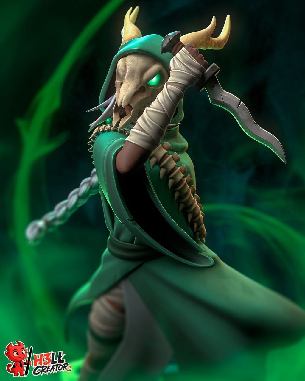 Skull Masked Rogue — Hell Creator — Resin 3d Print