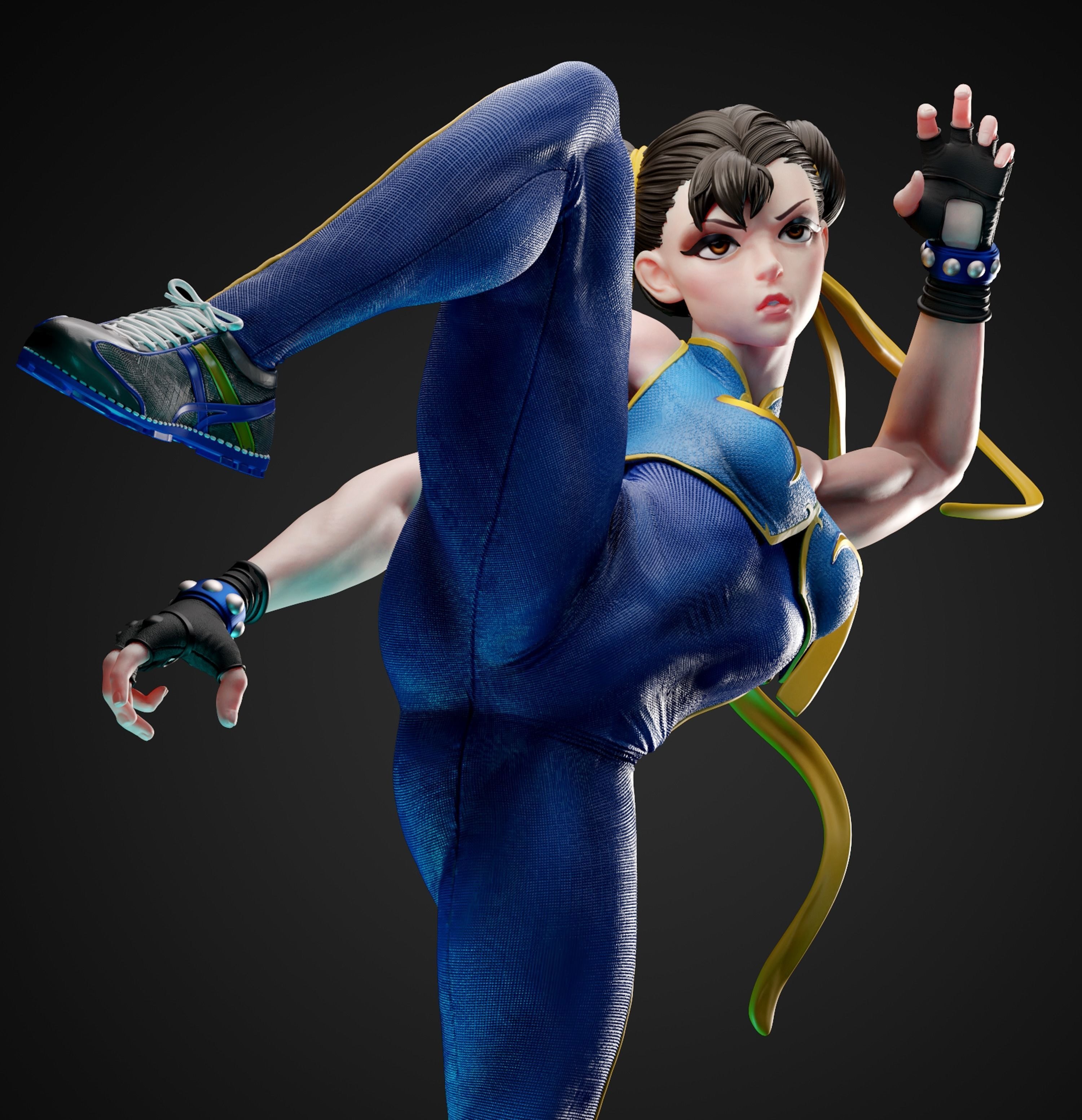 Chun Li Street Fighter — Resin 3d Print