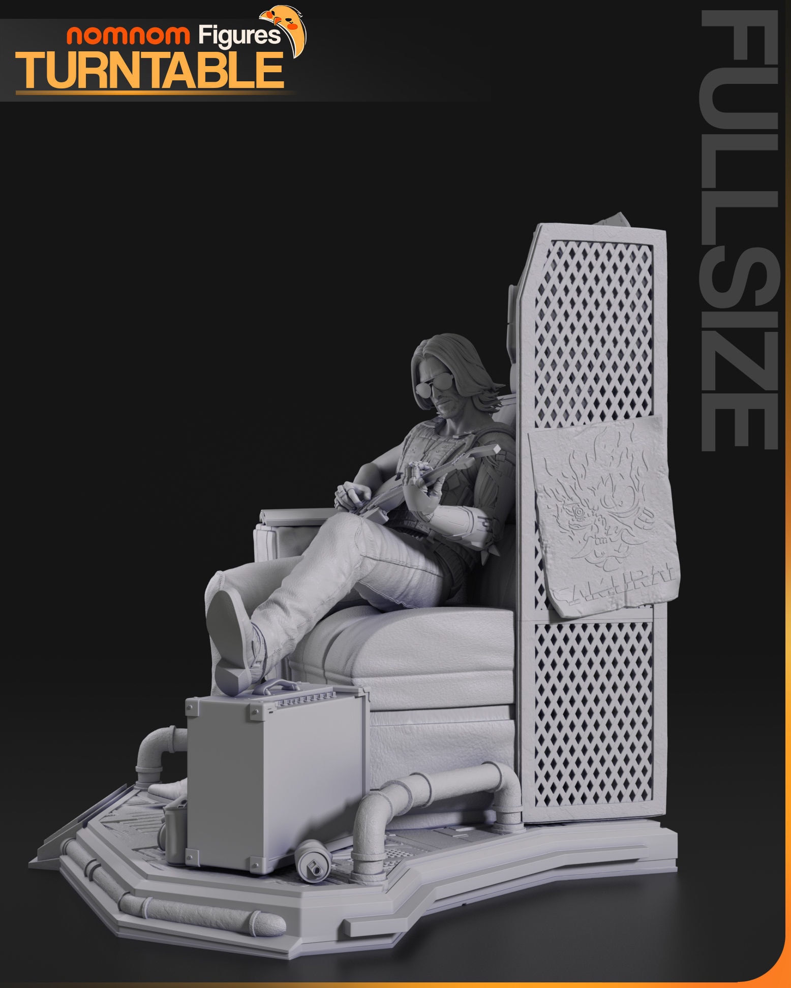 Johnny Silverhand, Cyberpunk 2077 — Resin 3d Print
