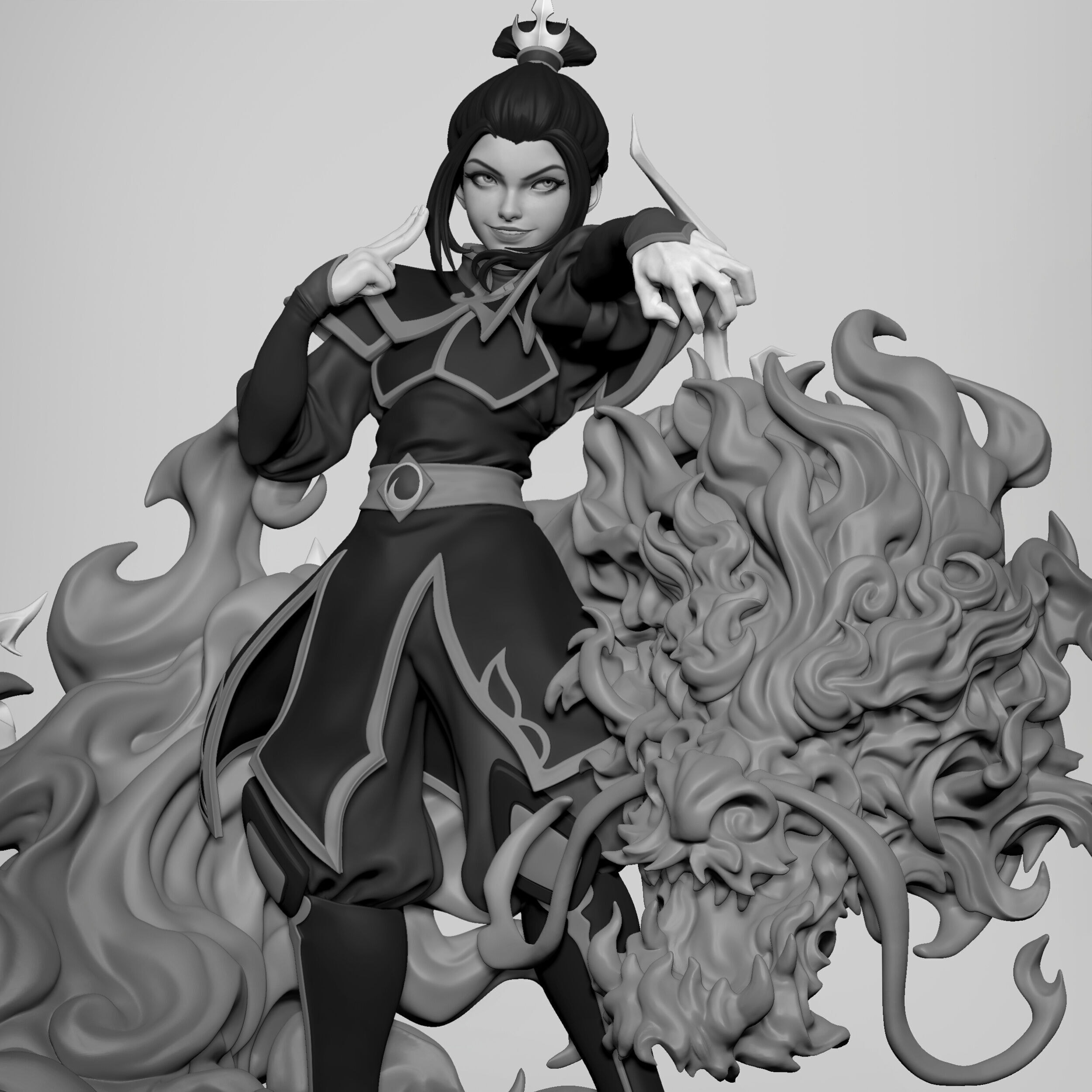 Azula, Avatar: The Last Airbender — Resin 3d Print
