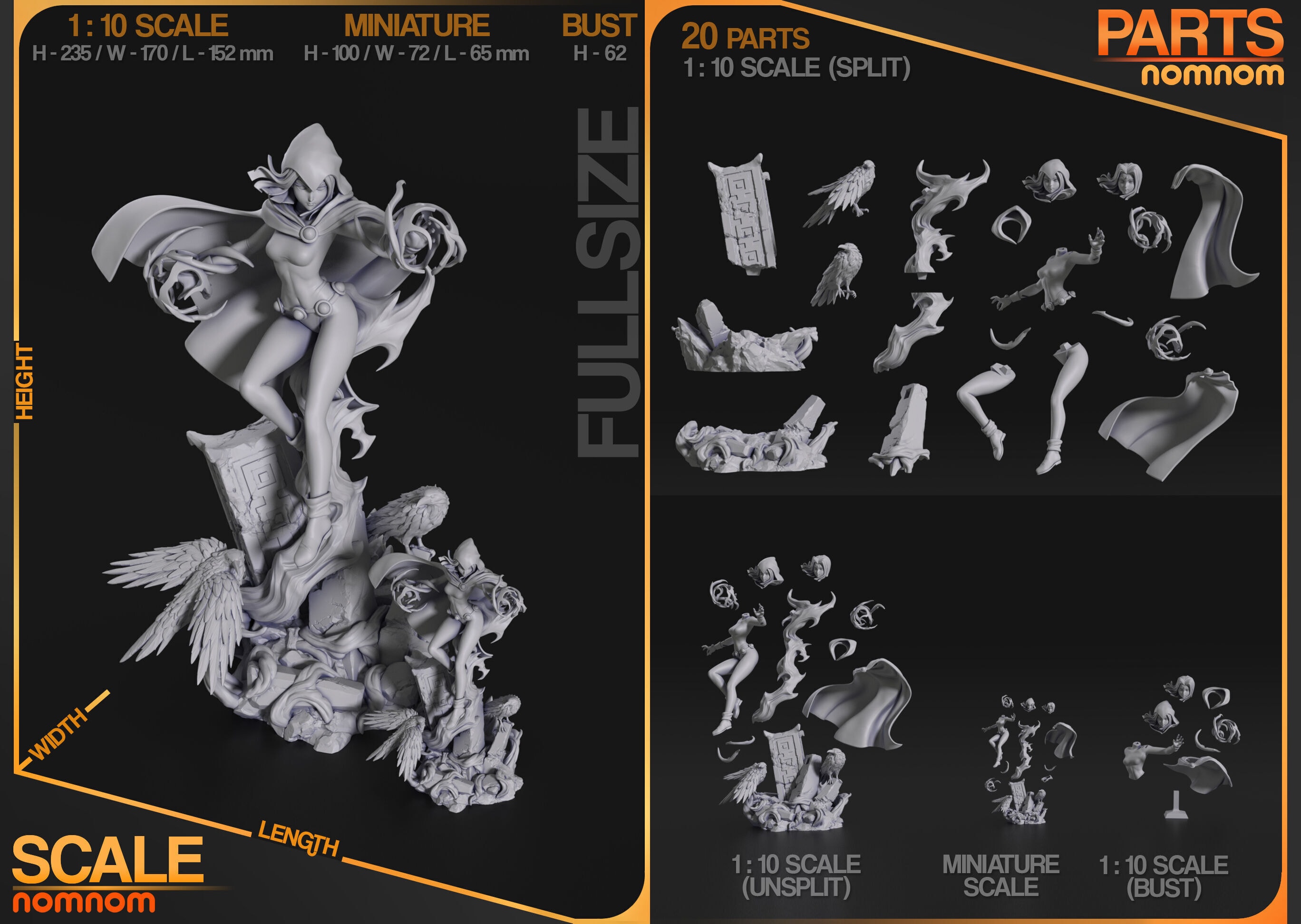 Raven Teen Titans — Resin 3d Print