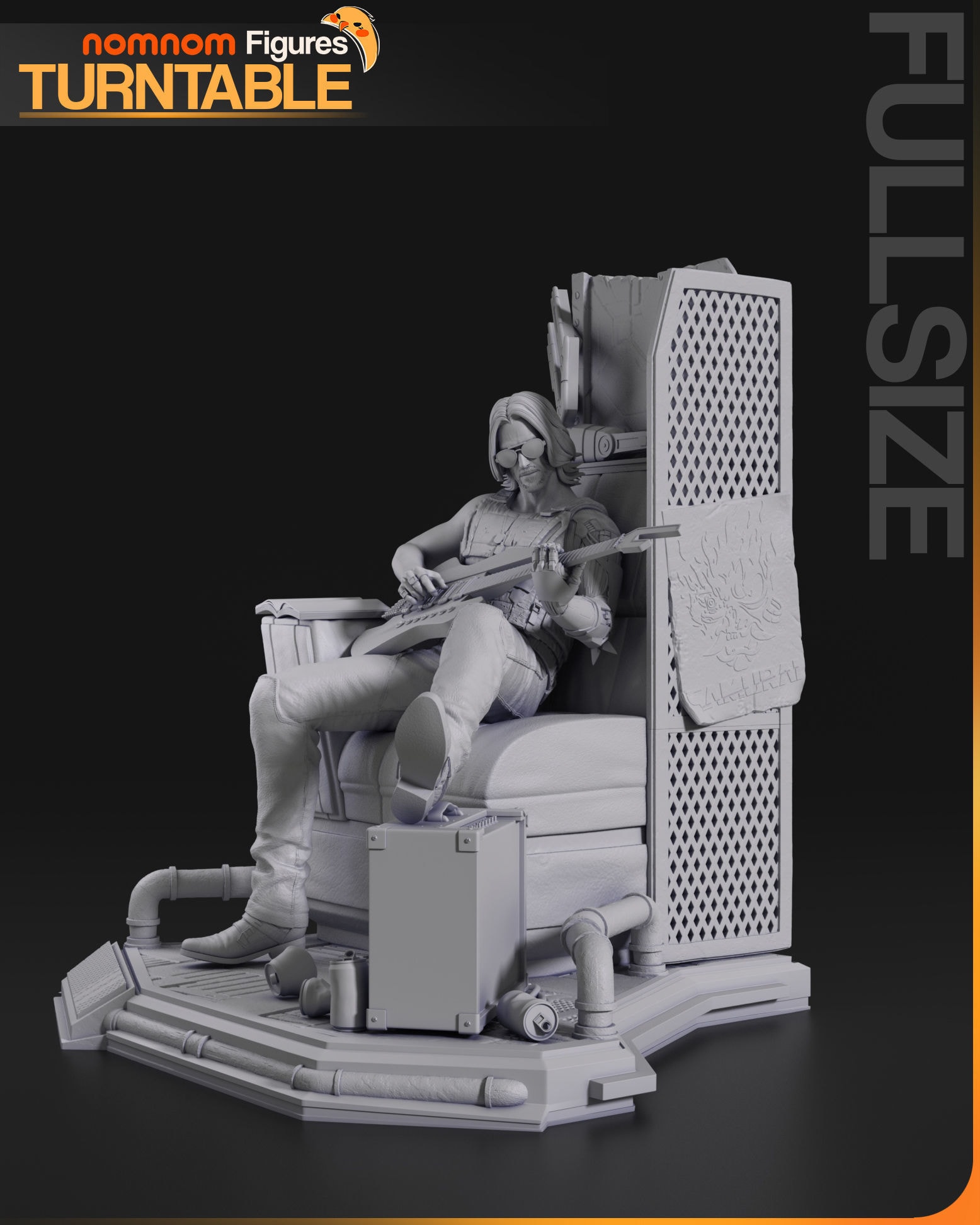 Johnny Silverhand, Cyberpunk 2077 — Resin 3d Print