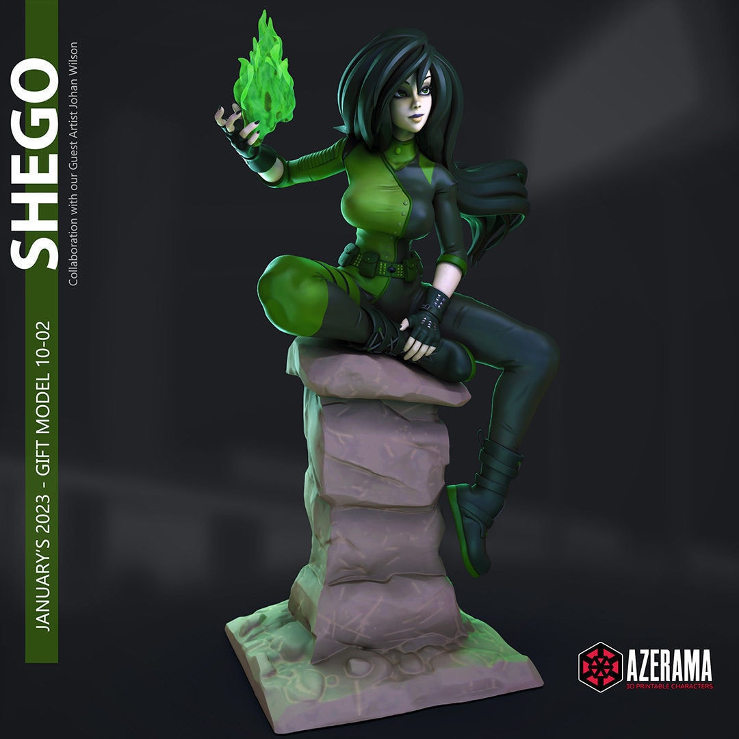Shego Kim Possible — Azerama — Resin 3d Print