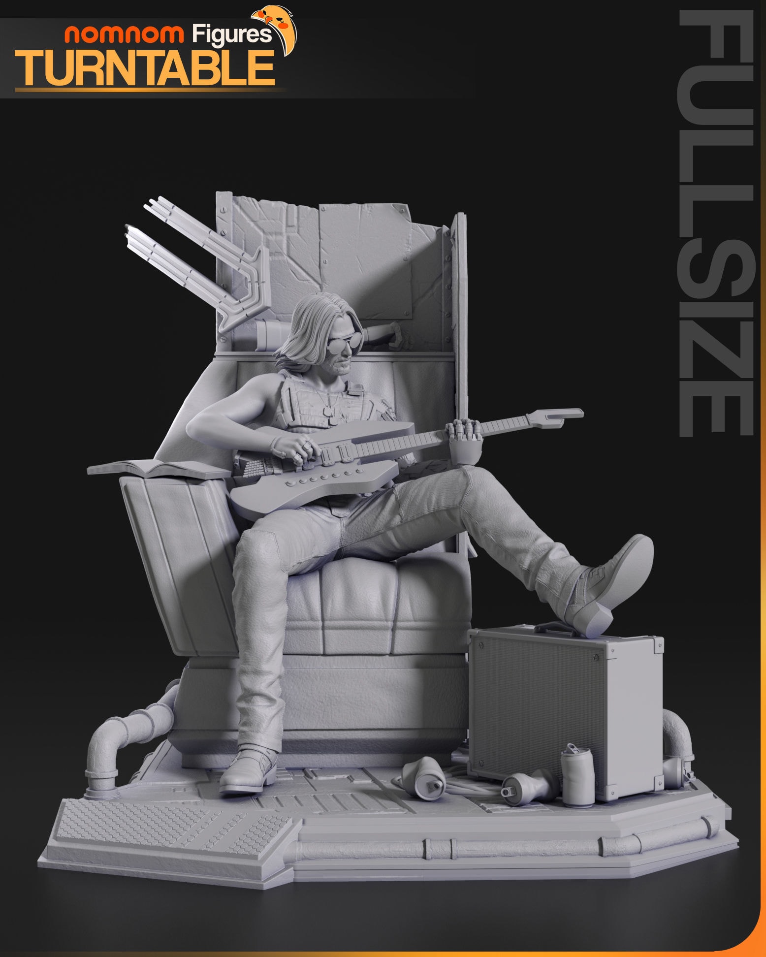 Johnny Silverhand, Cyberpunk 2077 — Resin 3d Print