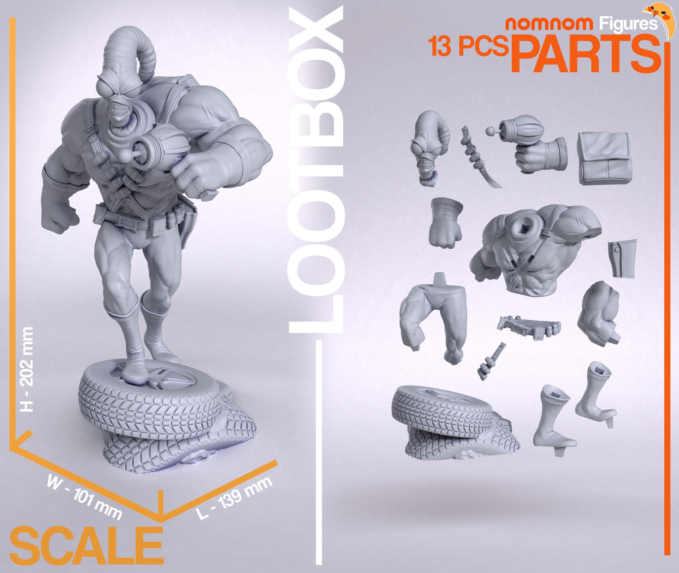Earthworm Jim — Nomnom Figures — Resin 3d Print