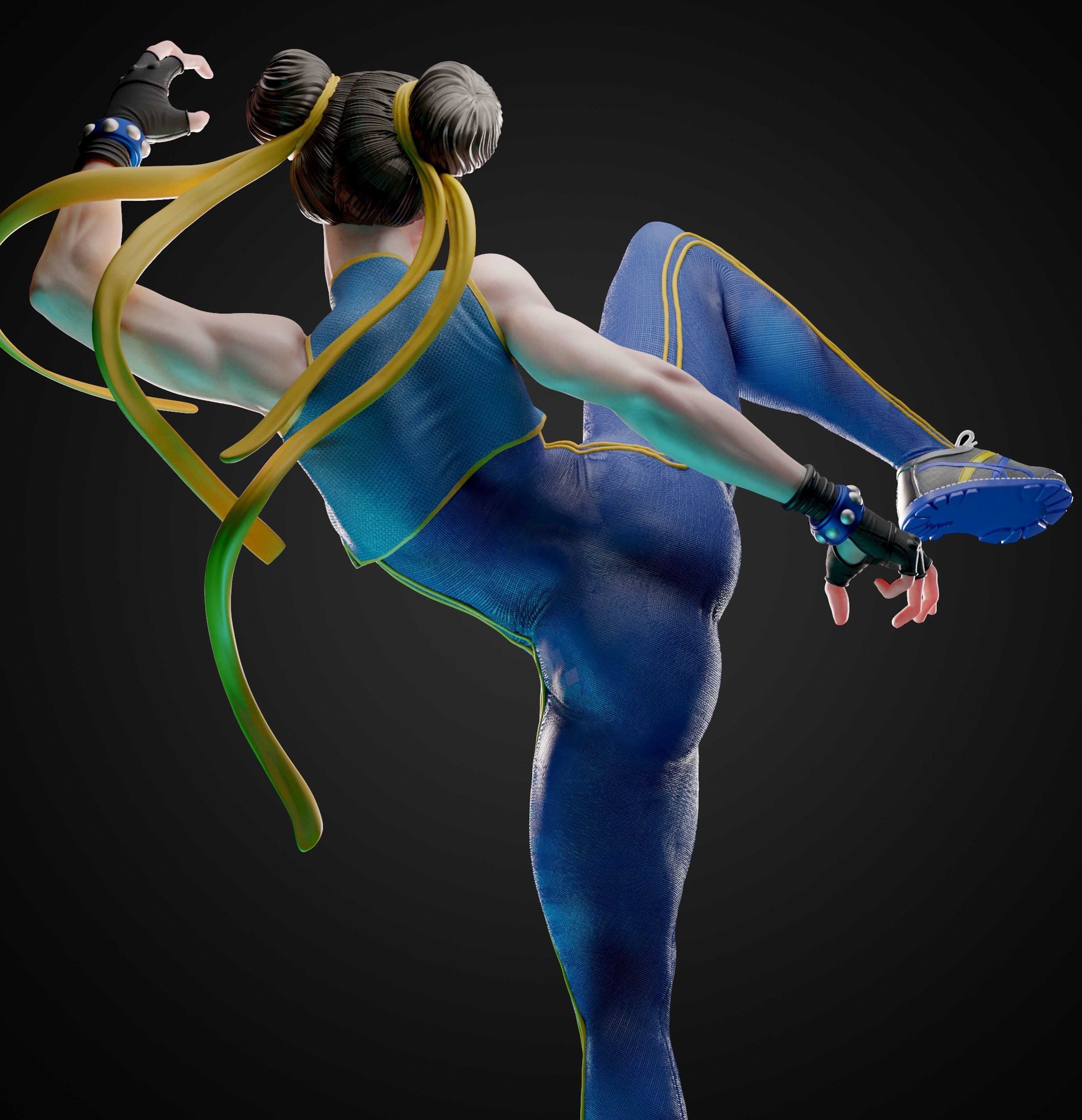 Chun Li Street Fighter — Resin 3d Print
