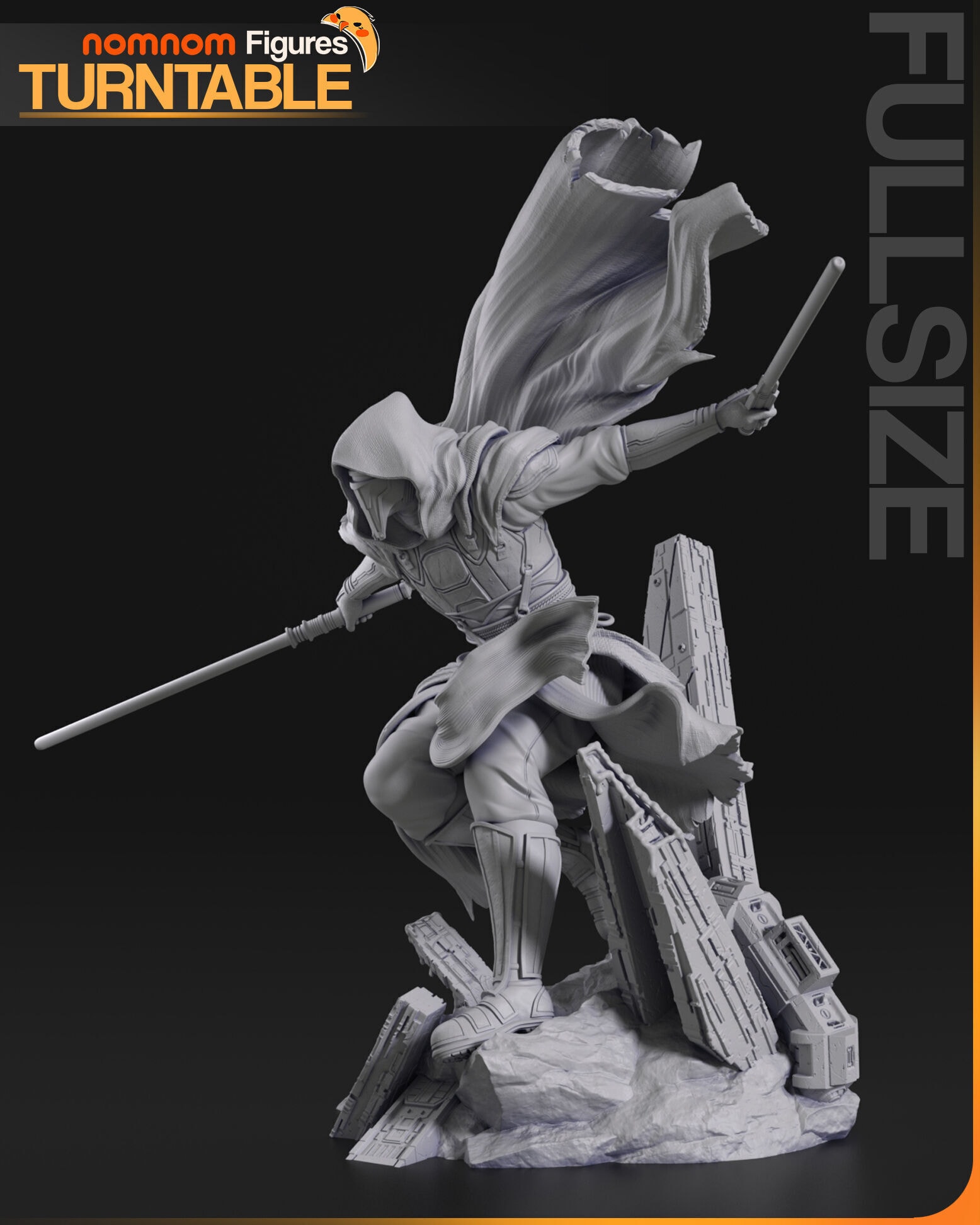 Darth Revan, Star Wars — nom nom figures — Resin 3d Print