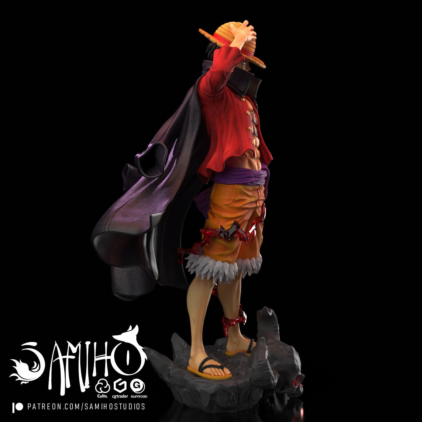 Luffy Fifth Gear One Piece — samiho studios — Resin 3d Print