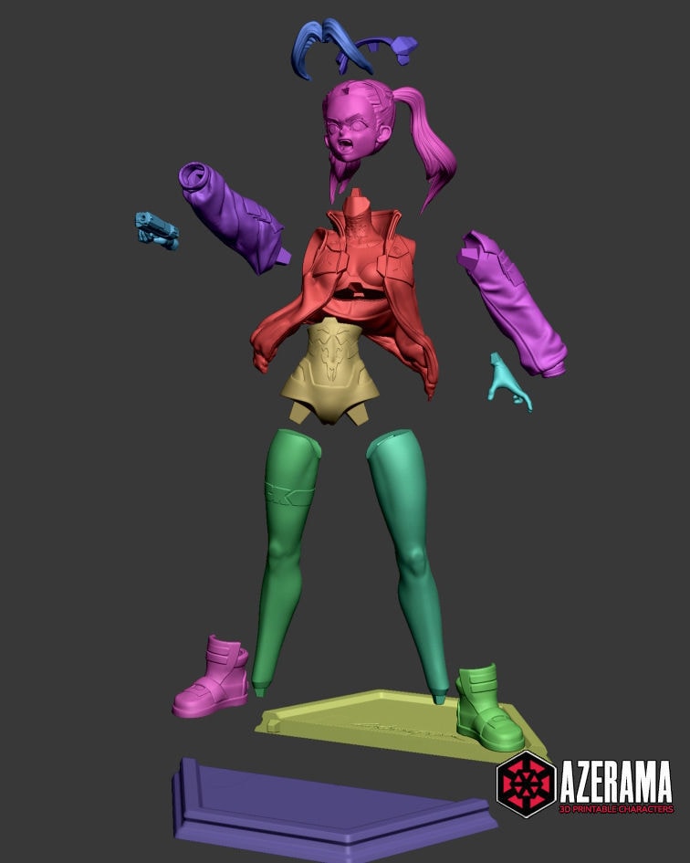Rebecca, Cyberpunk: Edgerunners — Azerama — Resin 3d Print