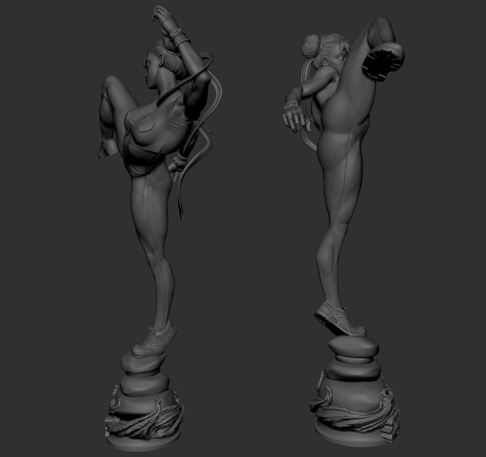 Chun Li Street Fighter — Resin 3d Print