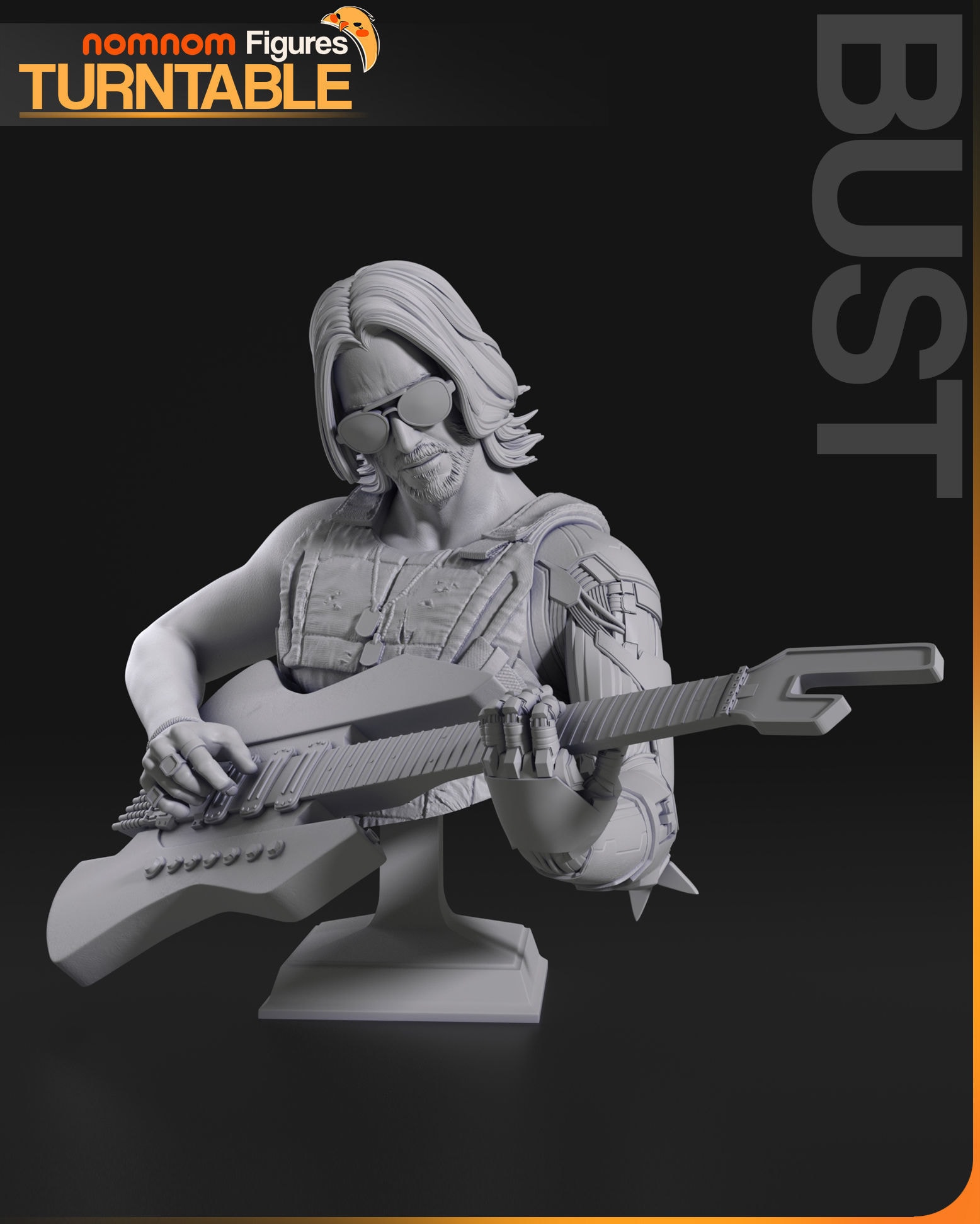 Johnny Silverhand, Cyberpunk 2077 — Resin 3d Print