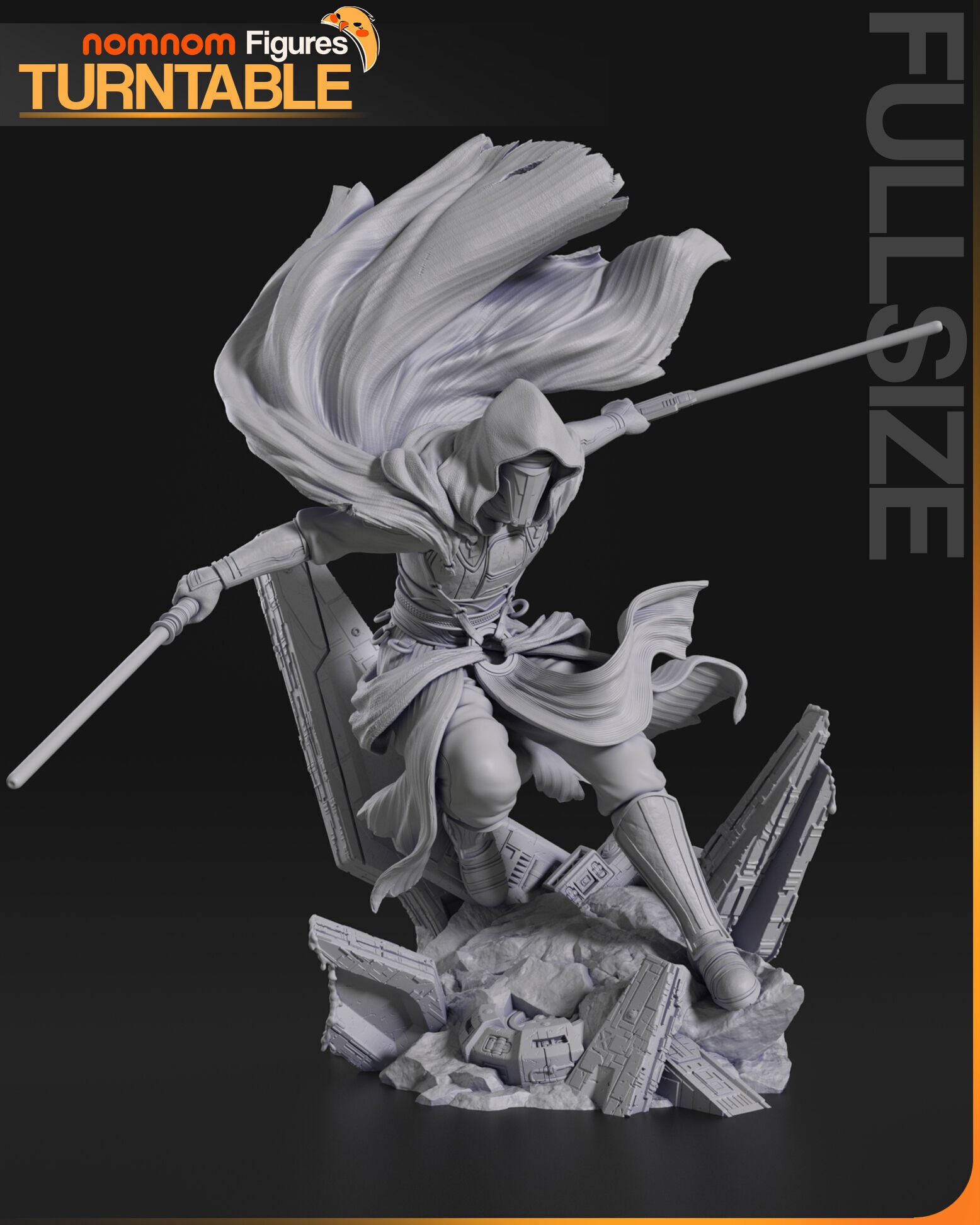 Darth Revan, Star Wars — nom nom figures — Resin 3d Print