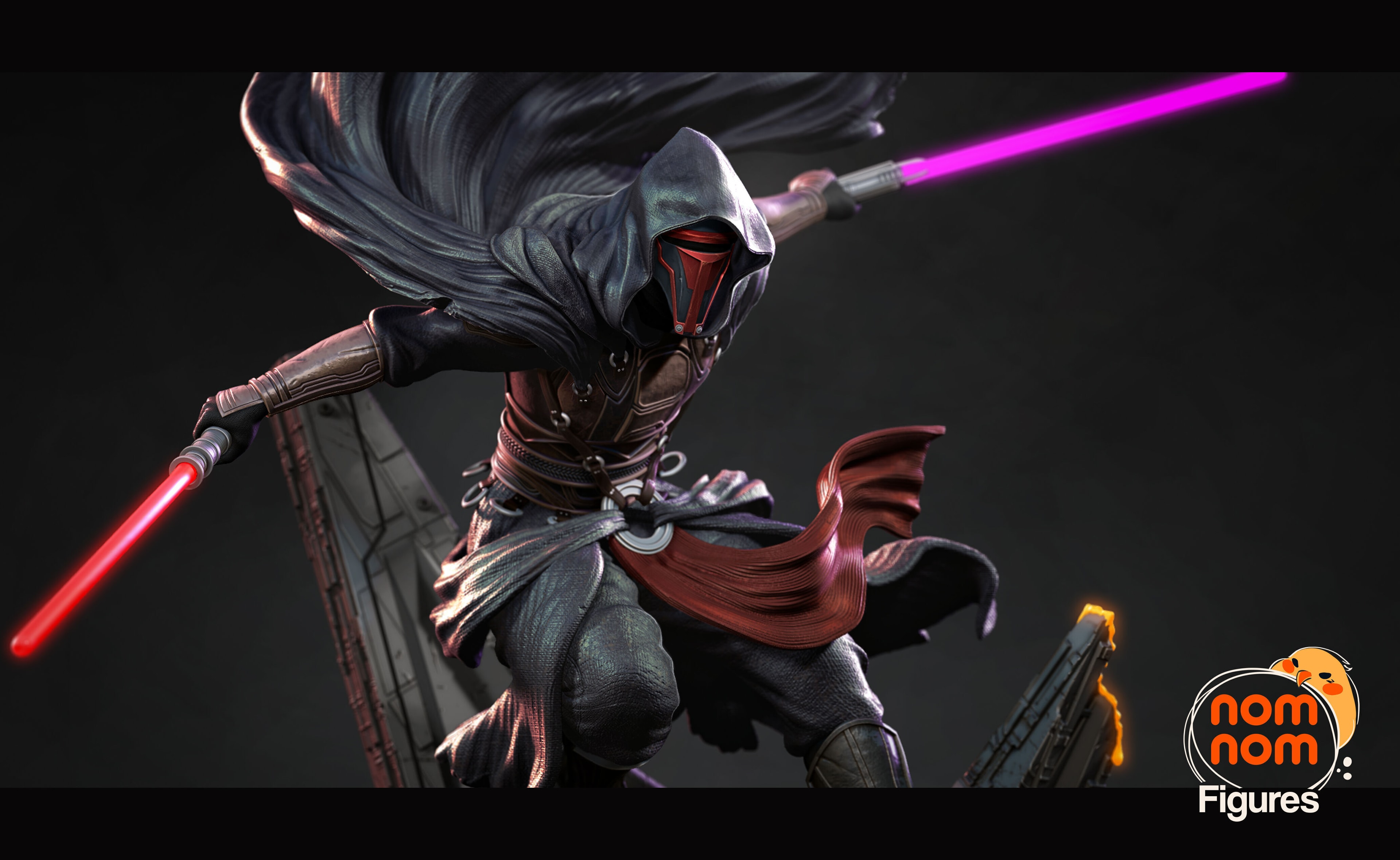 Darth Revan, Star Wars — nom nom figures — Resin 3d Print