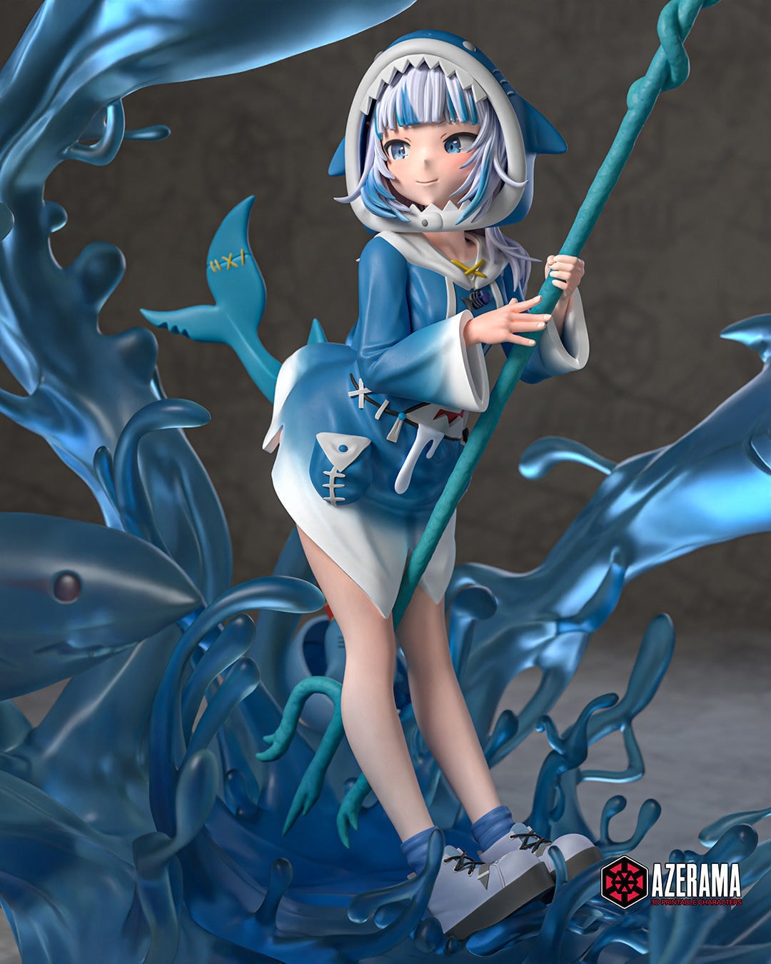 Gawr Gura Hololive — Azerama — Resin 3d Print