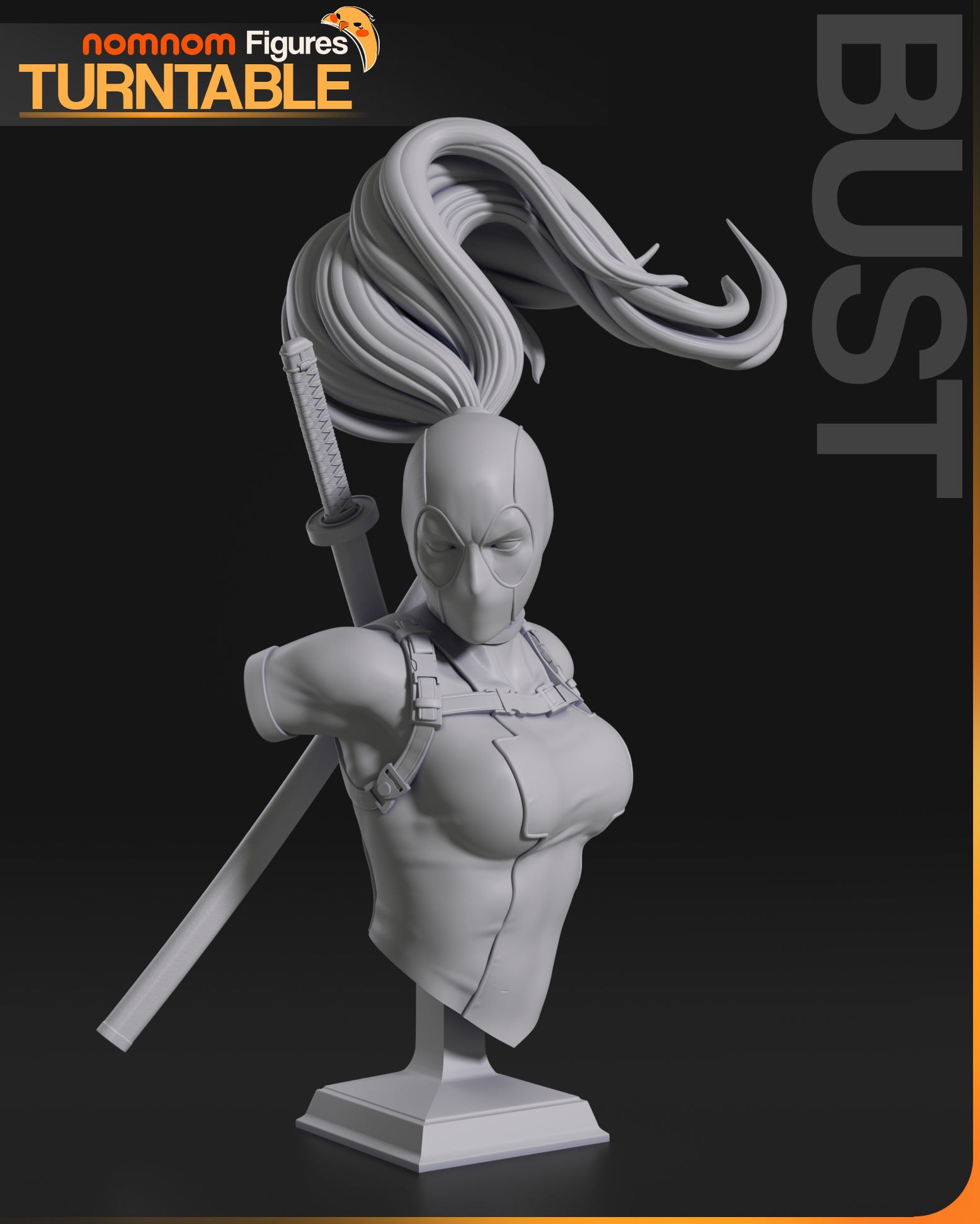 Lady Deadpool, Marvel — Resin 3d Print