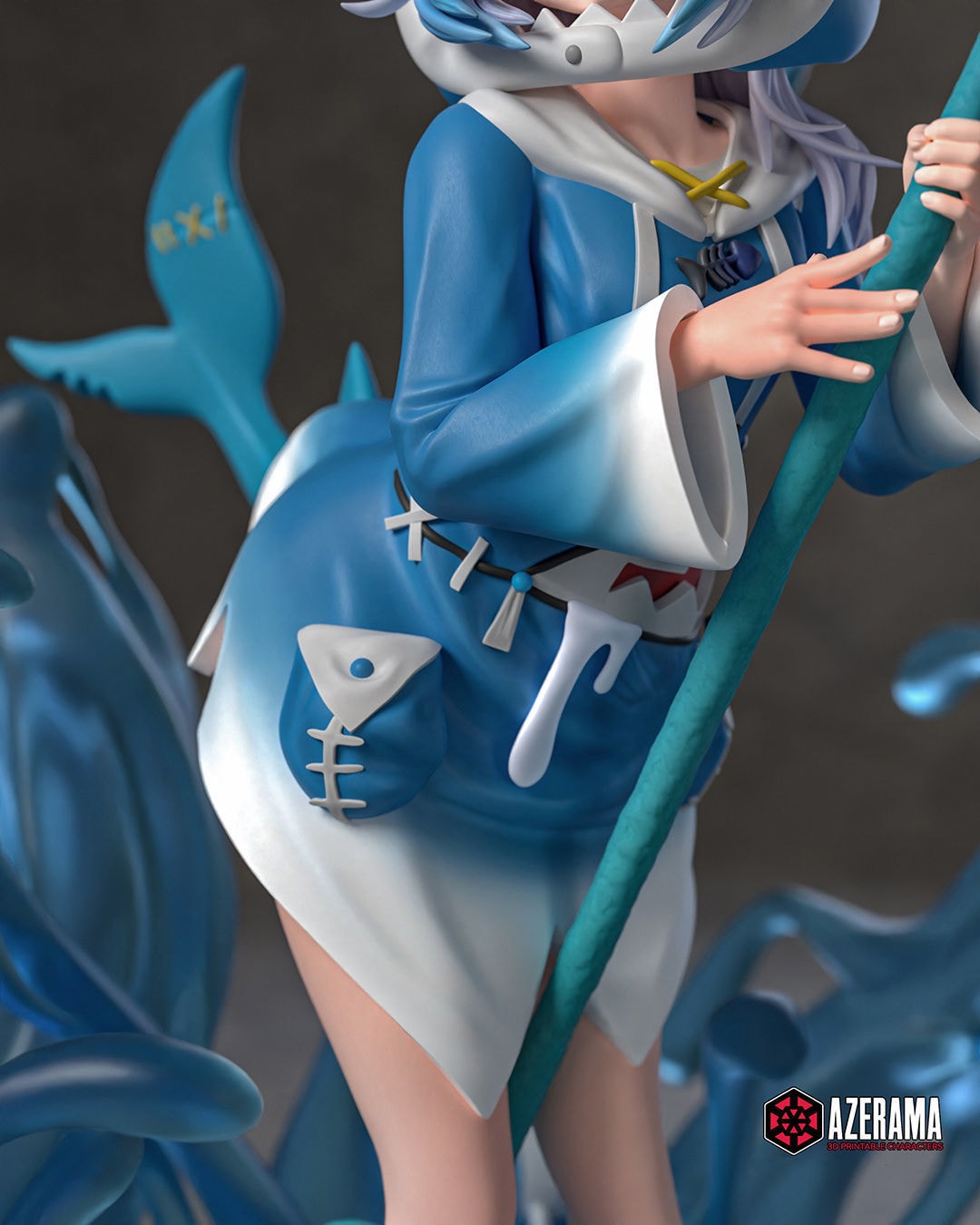 Gawr Gura Hololive — Azerama — Resin 3d Print