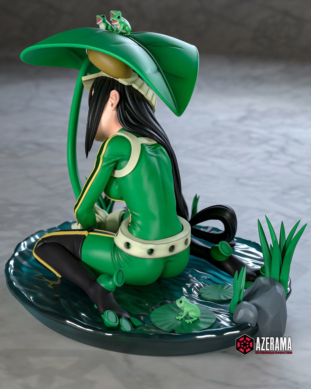Tsuyu Asui My Hero Academia — Azerama — Resin 3d Print