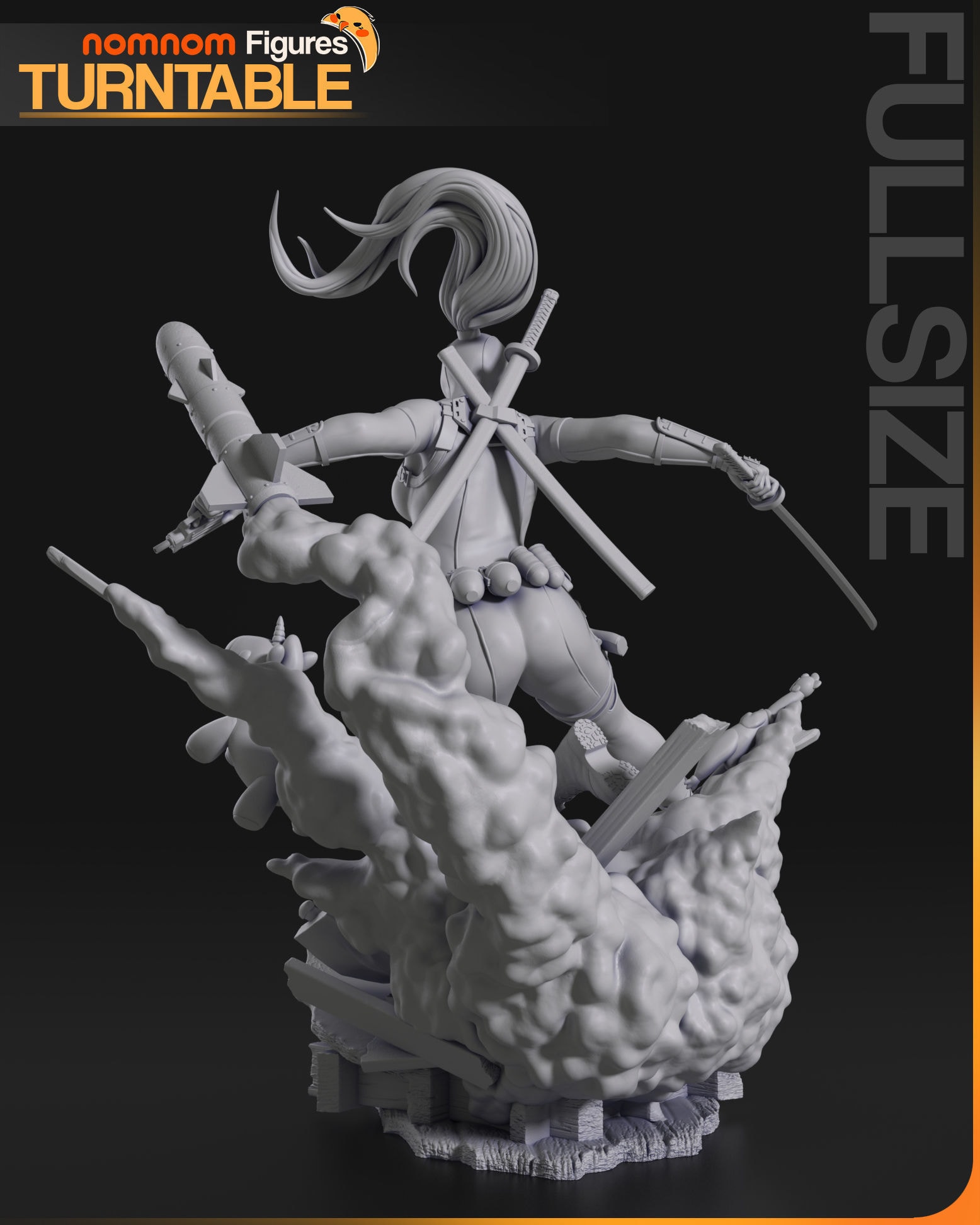 Lady Deadpool, Marvel — Resin 3d Print