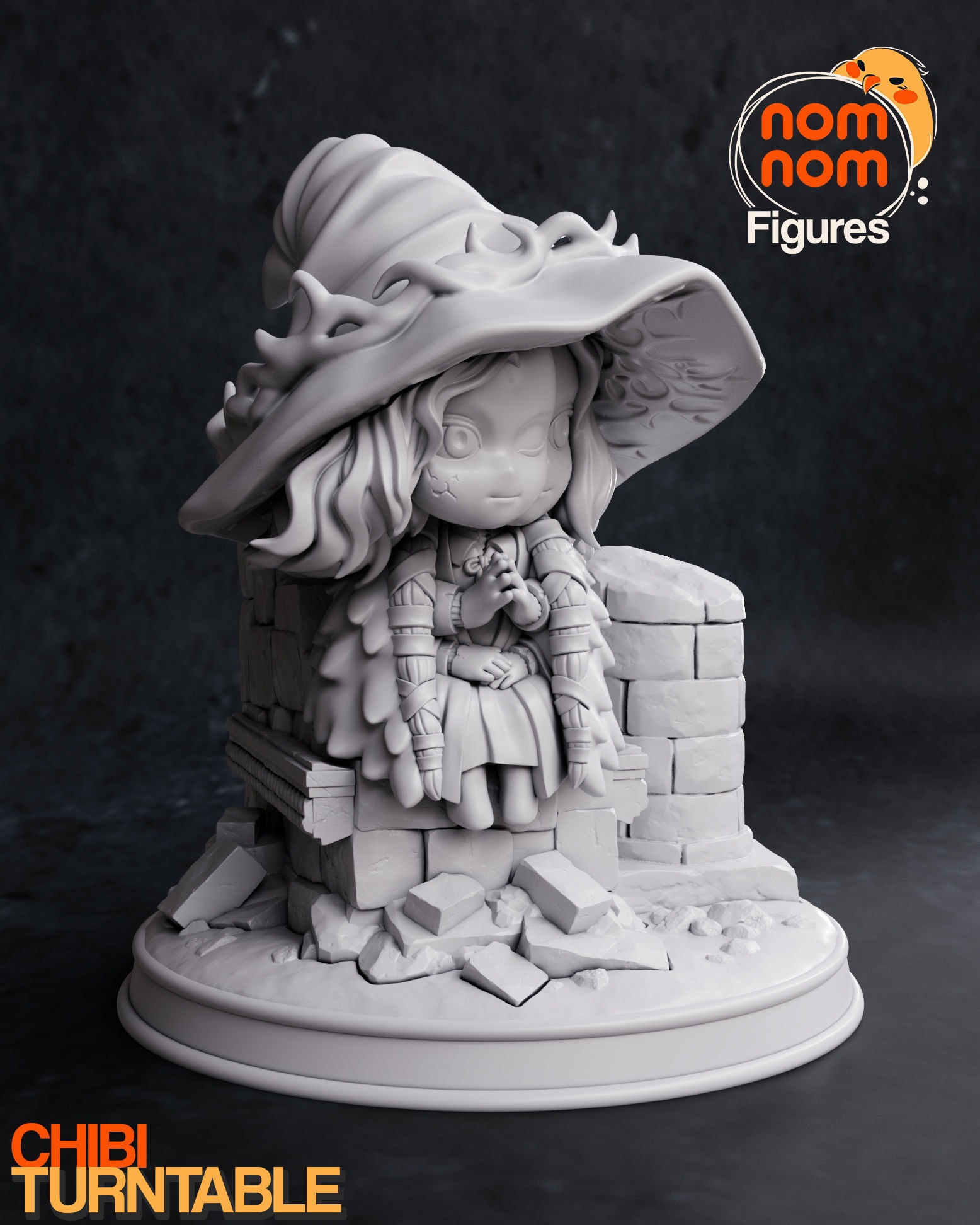 Chibi Ranni, Elden Ring — Resin 3d Print