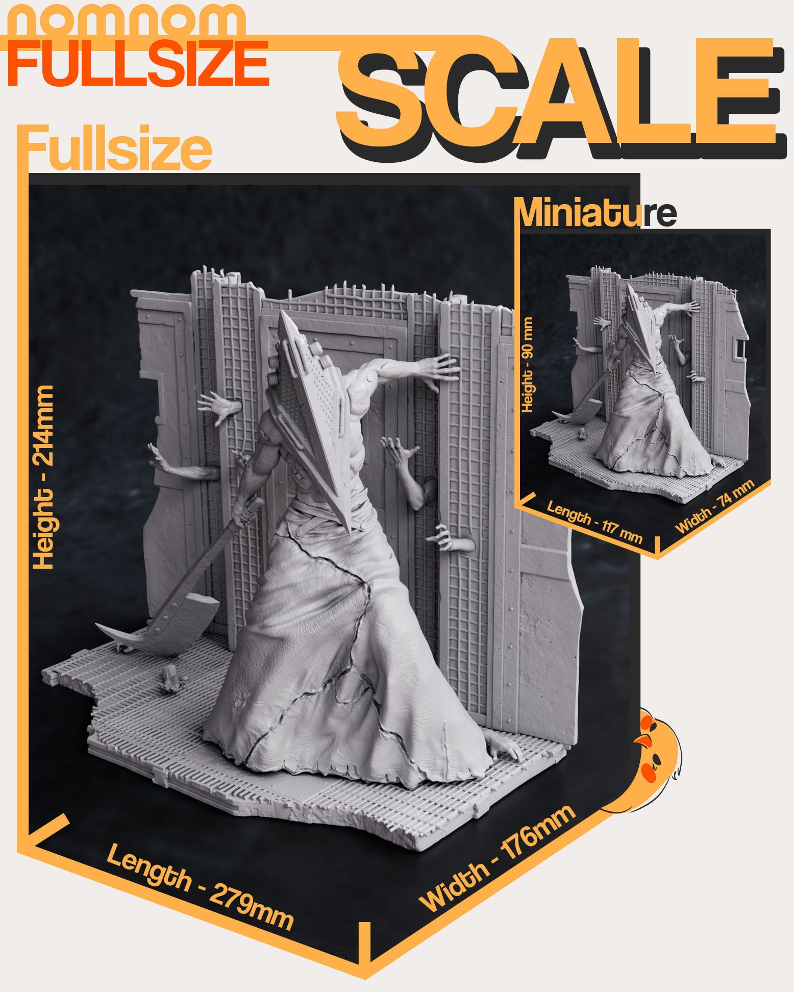 Pyramid Head, Silent Hill — Resin 3d Print