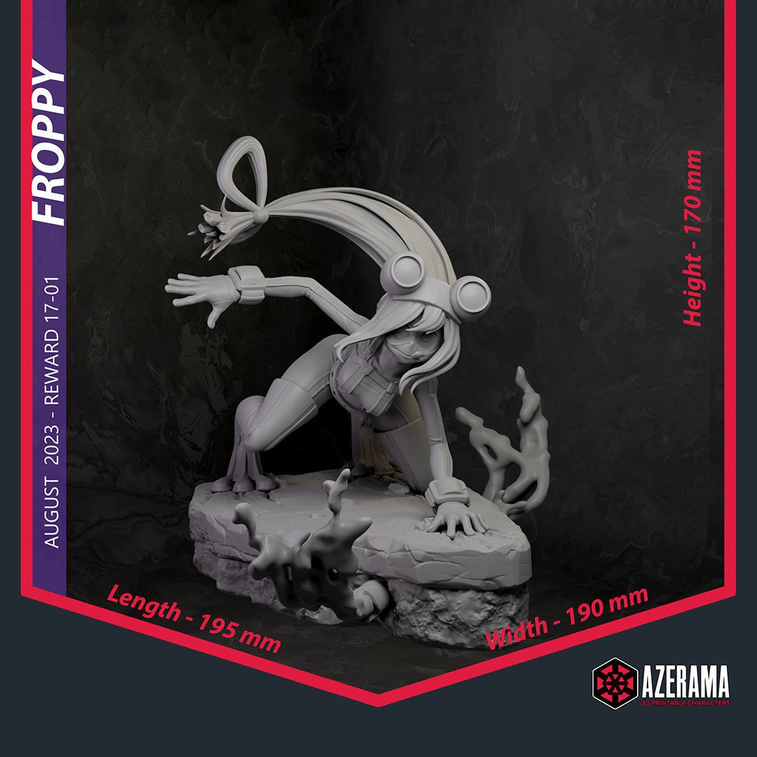 Froppy My Hero Academia — Azerama — Resin 3d Print
