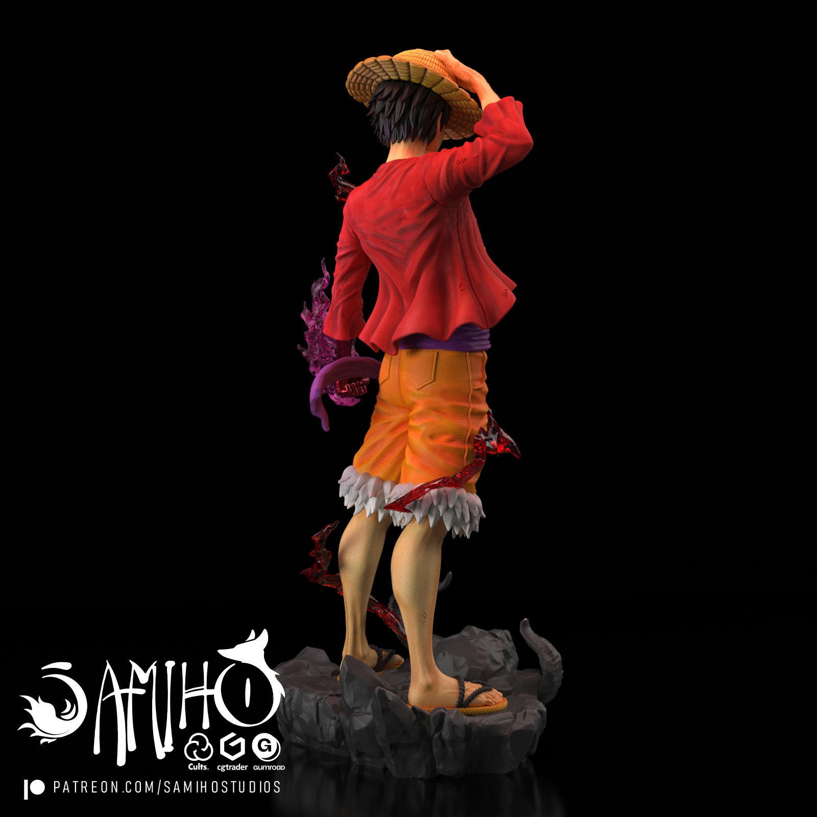 Luffy Fifth Gear One Piece — samiho studios — Resin 3d Print