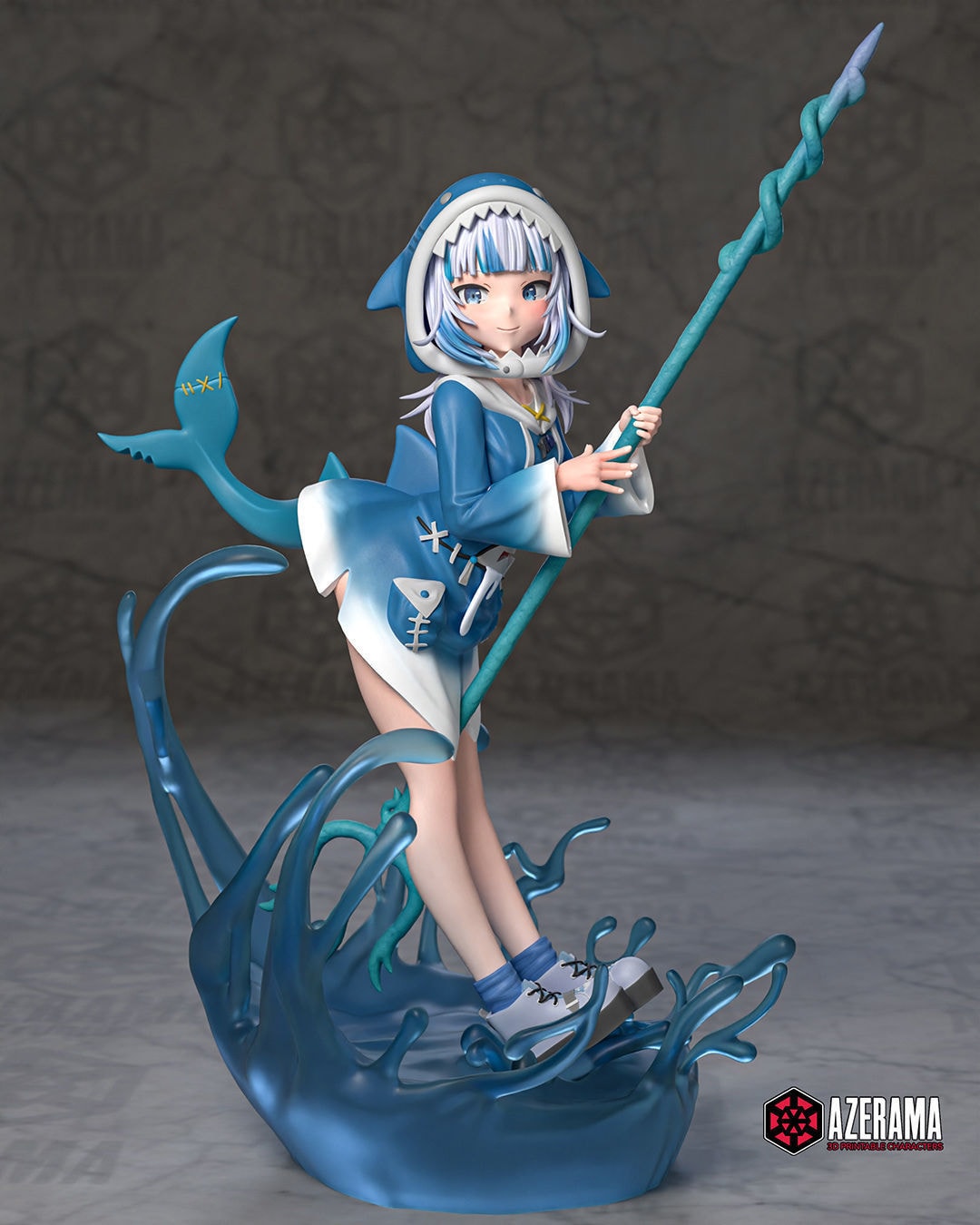 Gawr Gura Hololive — Azerama — Resin 3d Print