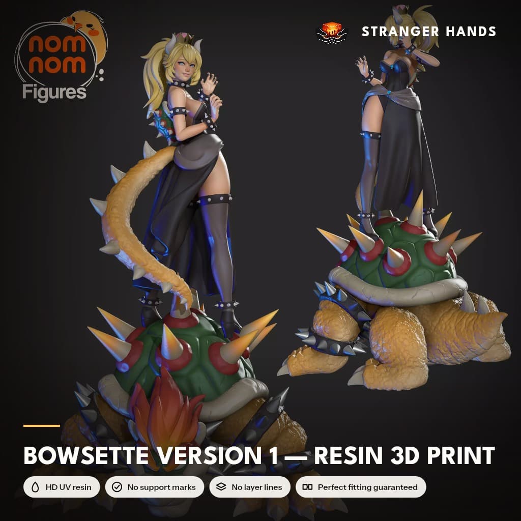Bowsette, Super Mario — Resin 3d Print