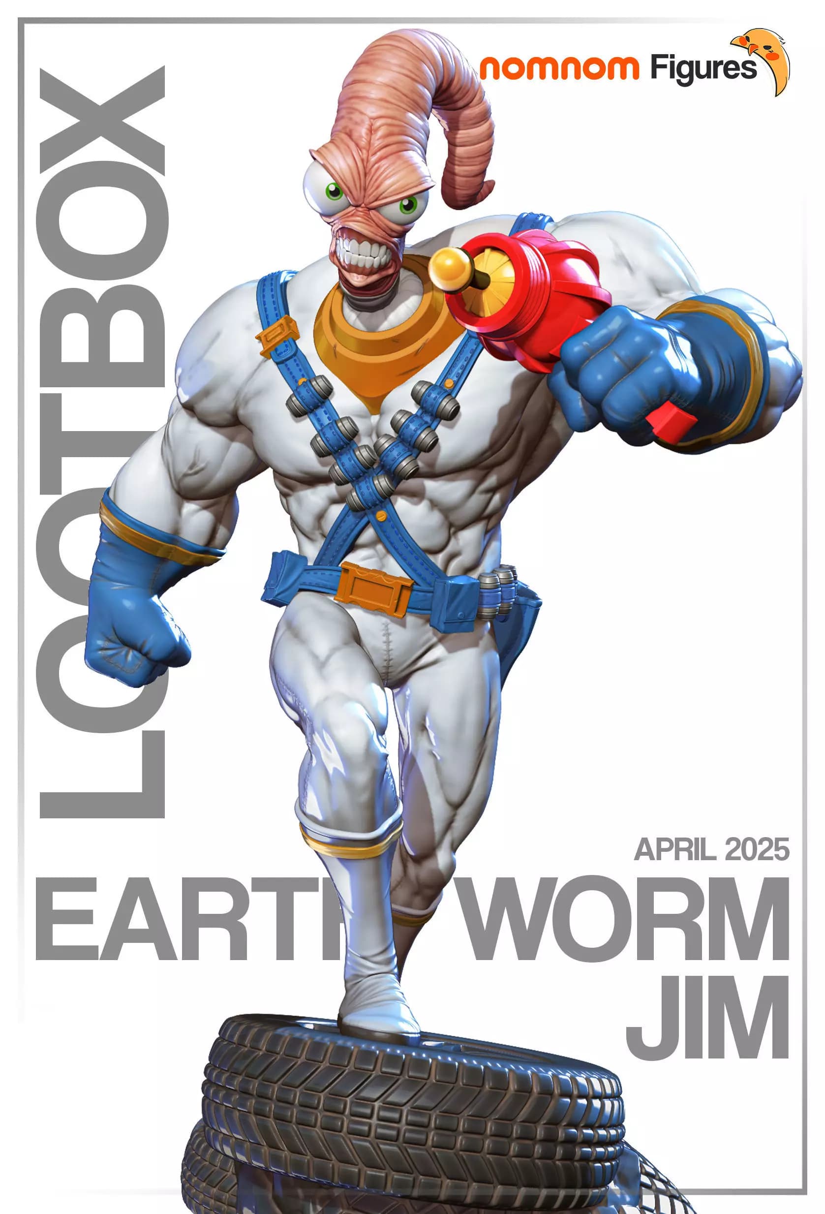 Earthworm Jim — Nomnom Figures — Resin 3d Print