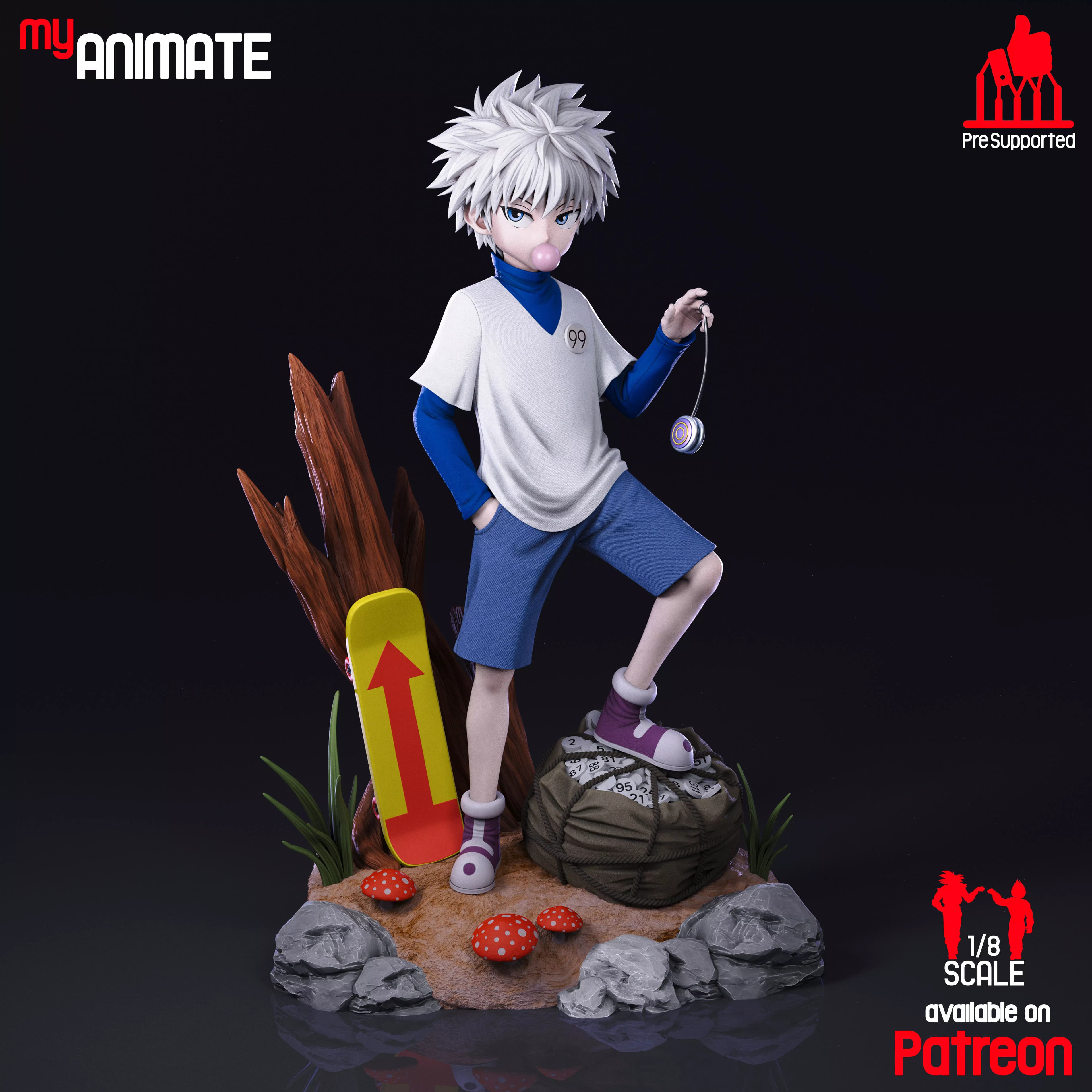 Killua, Hunter X Hunter — myanimate — Resin 3d Print