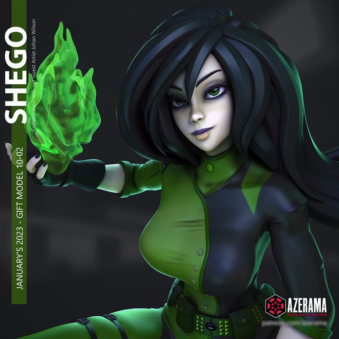 Shego Kim Possible — Azerama — Resin 3d Print