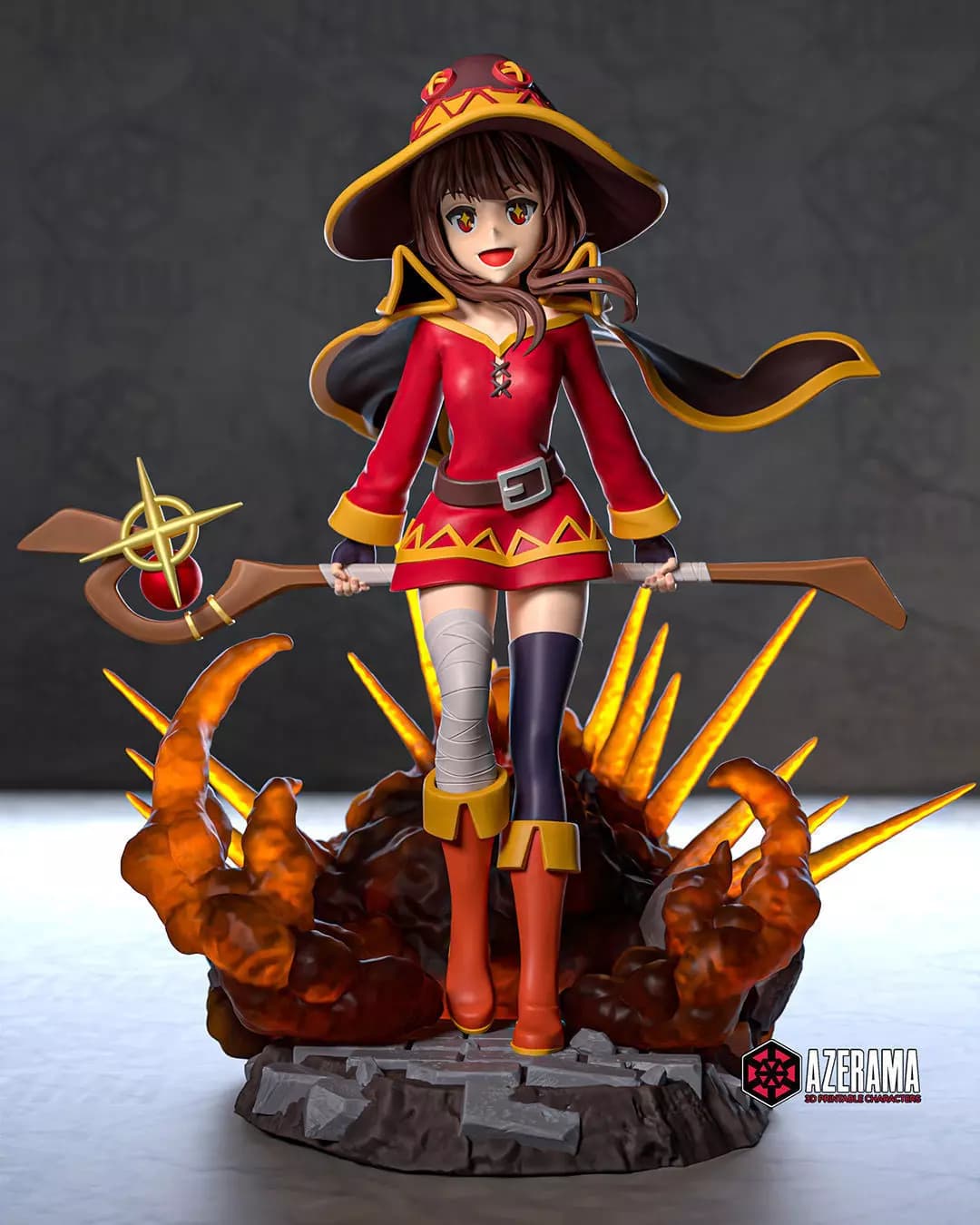 Megumin, Konosuba — Azerama — Resin 3d Print