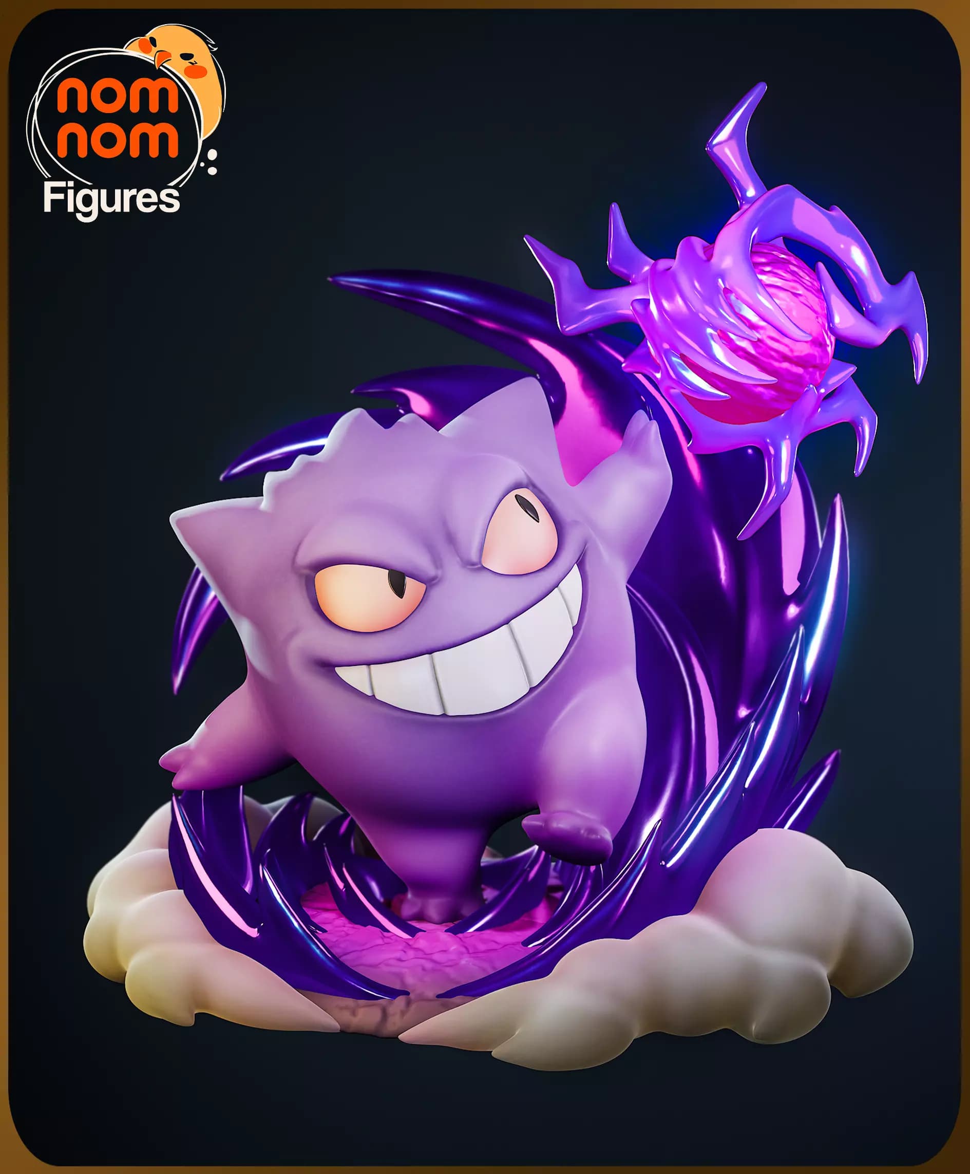 Chibi Gengar Pokemon — Resin 3d Print