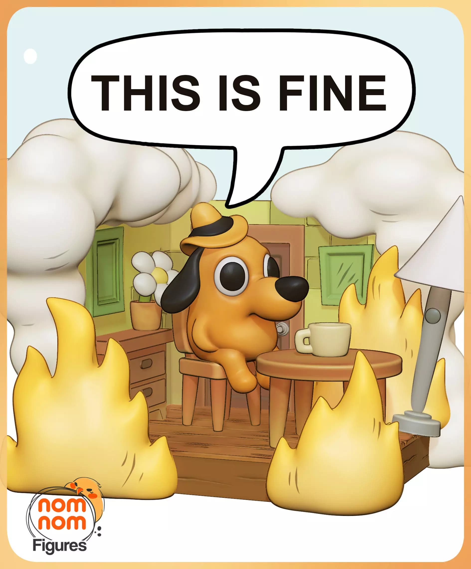 This is Fine Meme Gunshow — Resin 3d Print