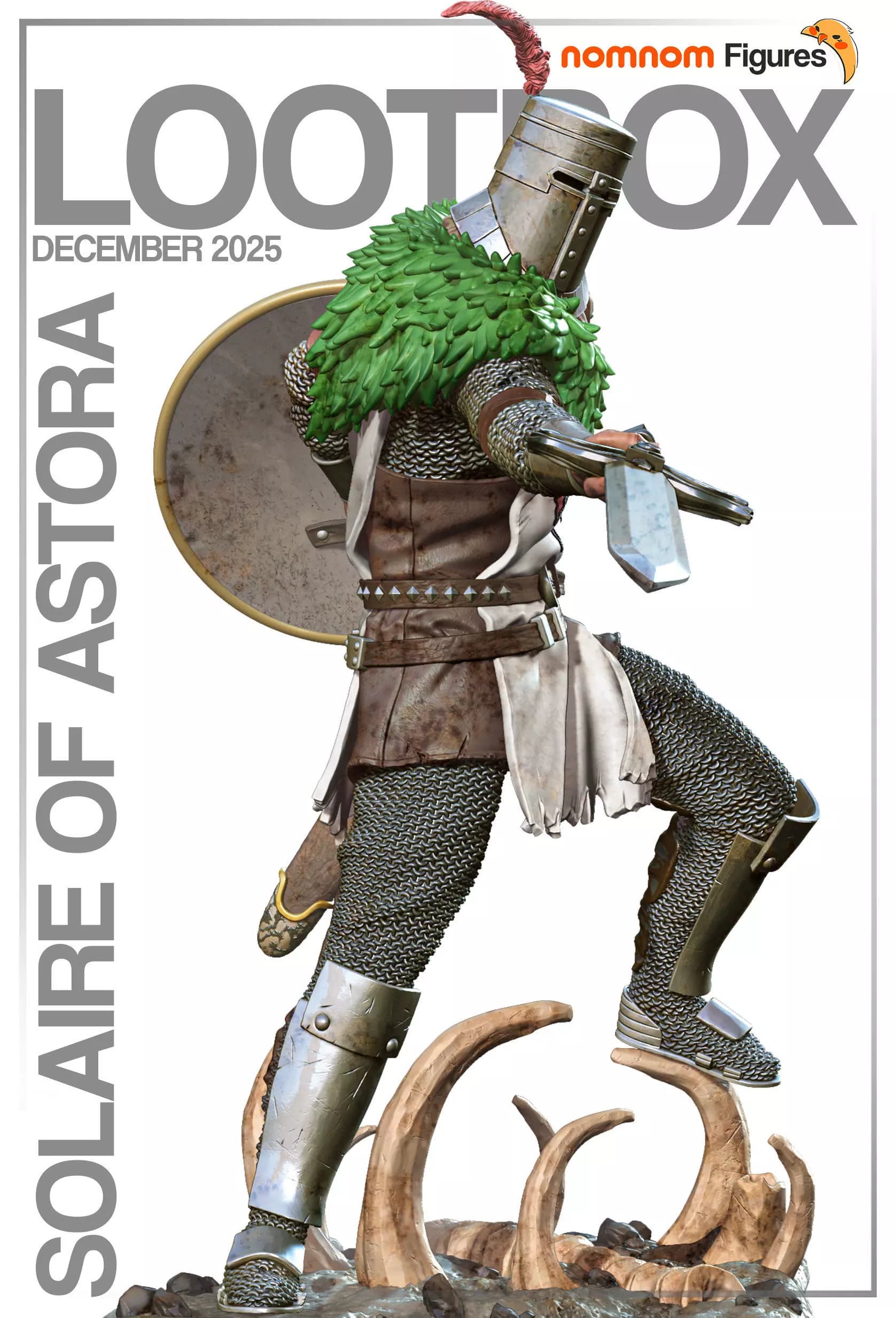 Solaire of Astora, Dark Souls — Nomnom Figures — Resin 3d Print