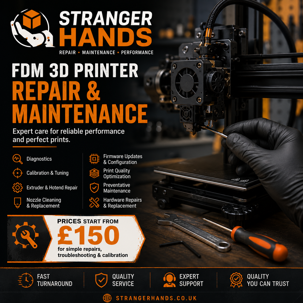 FDM 3D Printer Repair & Maintenance in London