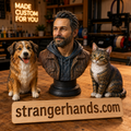 Custom Busts of People & Pets – 3D Modelling, Printing & Hand Painting